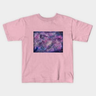 Watercolor Galaxy | Watercolor Space | Purple + Pink Galaxy Kids T-Shirt